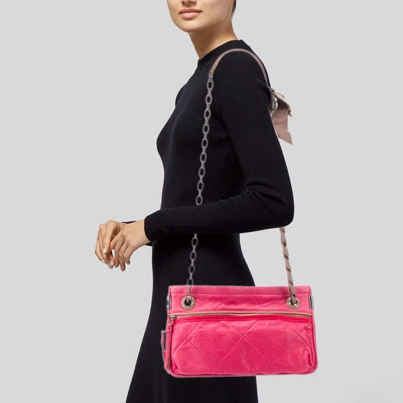 Lanvin Amalia Quilted Leather Shoulder Bag - Picture 1 of 11